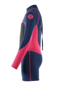 Two Bare Feet Squadron 3/2mm Short Leg Spring Junior Wetsuit (Blue/Fuchsia) -Diving Adventure 1c8a1395 1