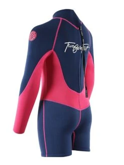 Two Bare Feet Squadron 3/2mm Short Leg Spring Junior Wetsuit (Blue/Fuchsia) -Diving Adventure 1c8a1397 1