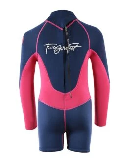 Two Bare Feet Squadron 3/2mm Short Leg Spring Junior Wetsuit (Blue/Fuchsia) -Diving Adventure 1c8a1398 1