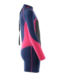 Two Bare Feet Squadron 3/2mm Short Leg Spring Junior Wetsuit (Blue/Fuchsia) -Diving Adventure 1c8a1400 1