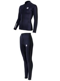 Two Bare Feet Womens Silicone Print Series 2.5mm Wetsuit Jacket & Pants Set (Black) 10 Two Bare Feet Womens Silicone Print Series 2.5mm Wetsuit Jacket & Pants Set (Black) -Diving Adventure 3 26 8