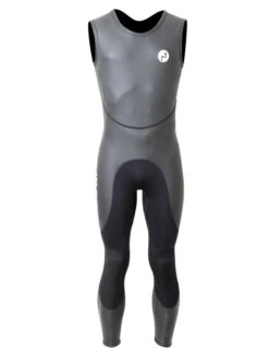 Two Bare Feet Enduro Sleeveless 2.5mm Mens Mesh Surf Suit (Black)