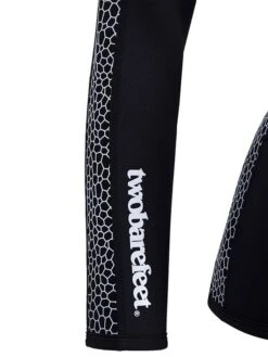 Two Bare Feet Womens Silicone Print Series Full Zip 2.5mm Wetsuit Jacket (Black/White) 19 Two Bare Feet Womens Silicone Print Series Full Zip 2.5mm Wetsuit Jacket (Black/White) -Diving Adventure detail 2 white