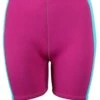 Two Bare Feet Womens Harmony 3mm Wetsuit Shorts (Raspberry / Aqua)