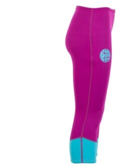 Two Bare Feet Womens Harmony 3mm Capri Wetsuit Pants (Raspberry / Aqua) -Diving Adventure harmony capri pants mint raspberry 7