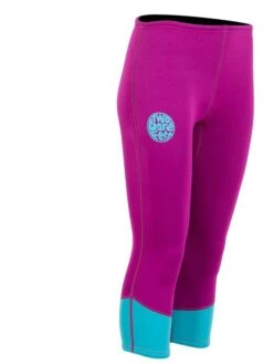 Two Bare Feet Womens Harmony 3mm Capri Wetsuit Pants (Raspberry / Aqua) -Diving Adventure harmony capri pants mint raspberry 8