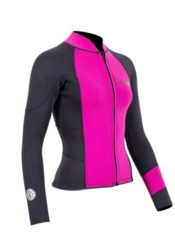 Two Bare Feet Womens Harmony 3mm Long Sleeve Wetsuit Jacket (Raspberry / Black) 15 Two Bare Feet Womens Harmony 3mm Long Sleeve Wetsuit Jacket (Raspberry / Black) -Diving Adventure harmony jacket raspberry 8 1