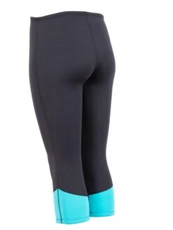 Two Bare Feet Womens Harmony 3mm Capri Wetsuit Pants (Black / Mint) -Diving Adventure harmony pants black aqua 4