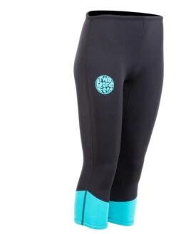 Two Bare Feet Womens Harmony 3mm Capri Wetsuit Pants (Black / Mint) -Diving Adventure harmony pants black aqua 8