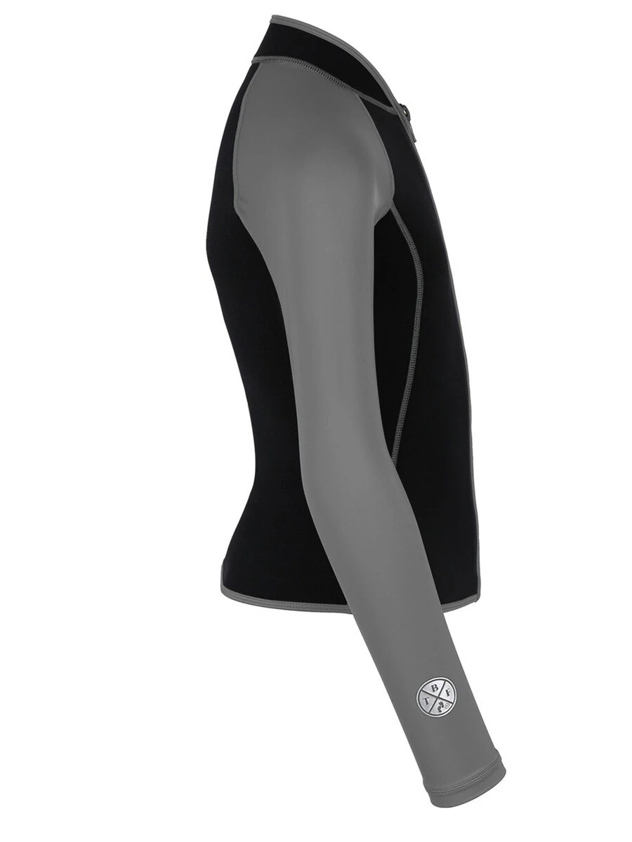 Two Bare Feet Mens Heritage Pursuit 3mm Wetsuit Jacket (Grey / Black) 7 Two Bare Feet Mens Heritage Pursuit 3mm Wetsuit Jacket (Grey / Black) - Image 7