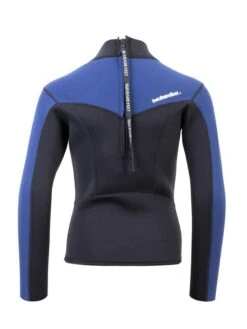 Two Bare Feet Junior Aspect 2.5mm Back Zip Jacket (Black/Blue) 12 Two Bare Feet Junior Aspect 2.5mm Back Zip Jacket (Black/Blue) -Diving Adventure kids aspect back zip jacket black blue denim 5