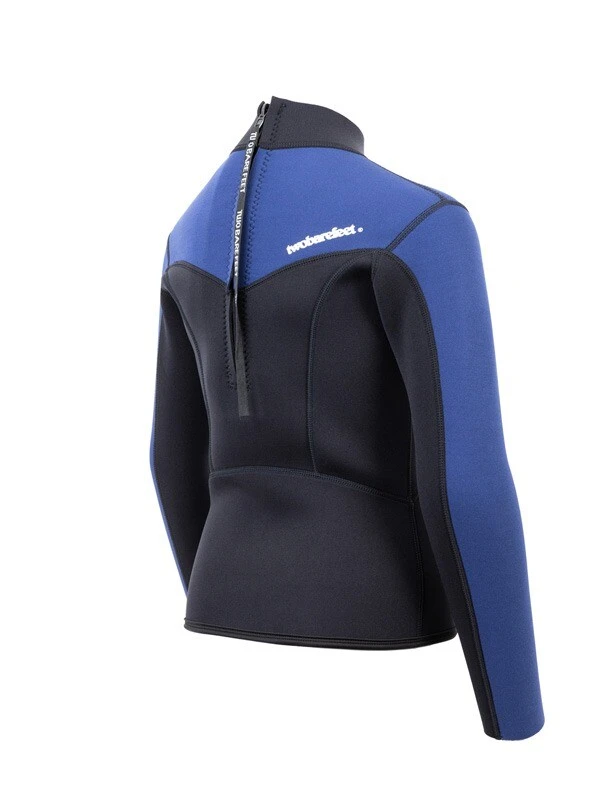 Two Bare Feet Junior Aspect 2.5mm Back Zip Jacket (Black/Blue) 6 Two Bare Feet Junior Aspect 2.5mm Back Zip Jacket (Black/Blue) - Image 6