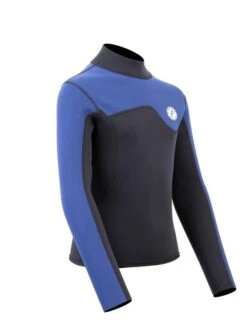 Two Bare Feet Junior Aspect 2.5mm Back Zip Jacket (Black/Blue) 15 Two Bare Feet Junior Aspect 2.5mm Back Zip Jacket (Black/Blue) -Diving Adventure kids aspect back zip jacket black blue denim 8