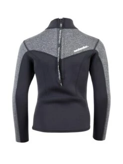 Two Bare Feet Junior Aspect 2.5mm Back Zip Jacket (Black/Grey) -Diving Adventure kids aspect back zip jacket black delta 5