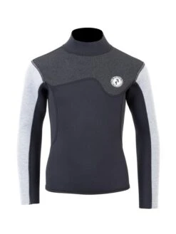 Two Bare Feet Junior Aspect 2.5mm Back Zip Jacket (Black/Grey/Grey)