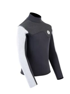 Two Bare Feet Junior Aspect 2.5mm Back Zip Jacket (Black/Grey/Grey) -Diving Adventure kids aspect back zip jacket black grey grey 8