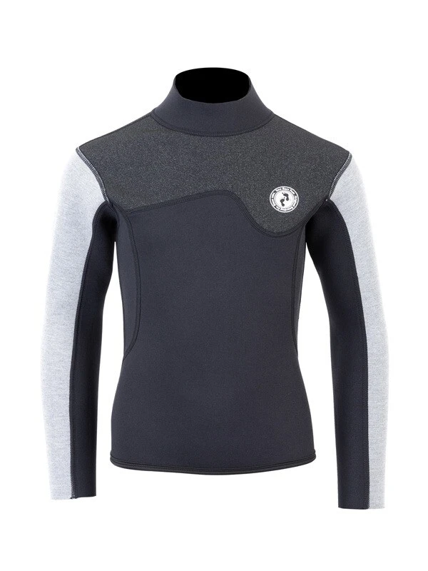 Two Bare Feet Junior Aspect 2.5mm Back Zip Jacket & Shorts Set (Black/Grey/Grey) 5 Two Bare Feet Junior Aspect 2.5mm Back Zip Jacket & Shorts Set (Black/Grey/Grey) - Image 5