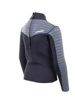 Two Bare Feet Junior Aspect 2.5mm Back Zip Jacket (Black/Grey Stripe) -Diving Adventure kids aspect back zip jacket black grey stripe 6