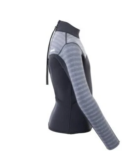 Two Bare Feet Junior Aspect 2.5mm Back Zip Jacket (Black/Grey Stripe) -Diving Adventure kids aspect back zip jacket black grey stripe 7