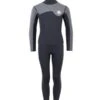 Two Bare Feet Junior Aspect Fleece Lined Zipless Thermal 2.5mm Superstretch Wetsuit Top & Pants Set (Black/Grey)
