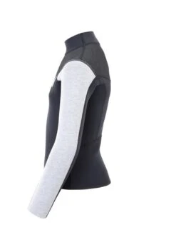 Two Bare Feet Junior Aspect Fleece Lined Zipless Thermal 2.5mm Superstretch Wetsuit Top (Black/Grey/Grey) -Diving Adventure kids aspect fleece lined thermal top black grey grey 3