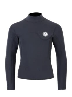 Two Bare Feet Junior Aspect Fleece Lined Zipless Thermal 2.5mm Superstretch Wetsuit Top (Black)