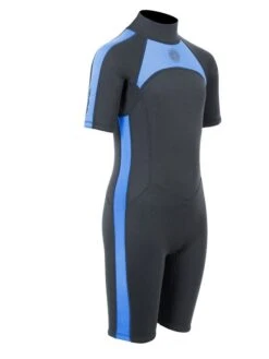 Two Bare Feet Flare 2.5mm Junior Superstretch Shorty Wetsuit (Blue) -Diving Adventure kids flare shorty blue 8