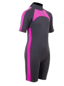 Two Bare Feet Flare 2.5mm Junior Shorty Superstretch Wetsuit (Raspberry) -Diving Adventure kids flare shorty rasberry 8