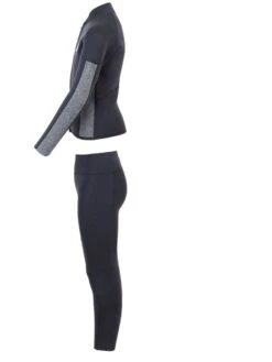 Two Bare Feet Junior Perspective Full Zip 2.5mm Wetsuit Jacket And Pants Set (Black/Grey) -Diving Adventure kids perspective full zip jacket black delta vista pants 4