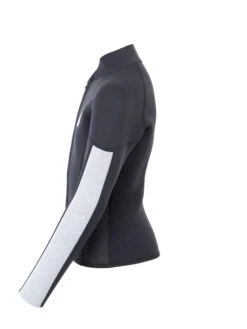 Two Bare Feet Junior Perspective Full Zip 2.5mm Wetsuit Jacket (Black/Grey/Grey) -Diving Adventure kids perspective full zip jacket black grey grey 3