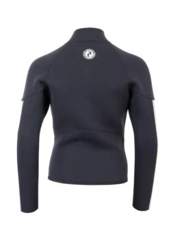 Two Bare Feet Junior Perspective Full Zip 2.5mm Wetsuit Jacket (Black/Grey/Grey) -Diving Adventure kids perspective full zip jacket black grey grey 5