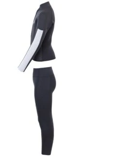 Two Bare Feet Junior Perspective Full Zip 2.5mm Wetsuit Jacket And Pants Set (Black/Grey/Grey) -Diving Adventure kids perspective full zip jacket black grey grey vista pants 4