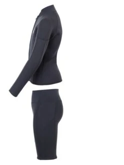 Two Bare Feet Junior Perspective Full Zip 2.5mm Wetsuit Jacket And Shorts Set (Black) -Diving Adventure kids perspective full zip jacket black vista shorts 4