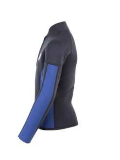 Two Bare Feet Junior Perspective Half Zip 2.5mm Wetsuit Jacket (Black/Blue) -Diving Adventure kids perspective half zip jacket black blue denim 3