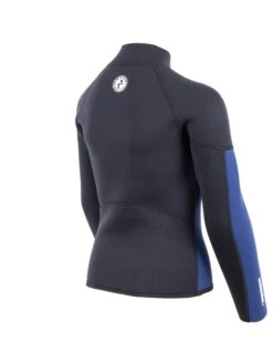 Two Bare Feet Junior Perspective Half Zip 2.5mm Wetsuit Jacket (Black/Blue) -Diving Adventure kids perspective half zip jacket black blue denim 6
