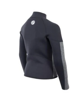 Two Bare Feet Junior Perspective Half Zip 2.5mm Wetsuit Jacket (Black/Grey) 13 Two Bare Feet Junior Perspective Half Zip 2.5mm Wetsuit Jacket (Black/Grey) -Diving Adventure kids perspective half zip jacket black delta 6
