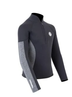 Two Bare Feet Junior Perspective Half Zip 2.5mm Wetsuit Jacket (Black/Grey) 15 Two Bare Feet Junior Perspective Half Zip 2.5mm Wetsuit Jacket (Black/Grey) -Diving Adventure kids perspective half zip jacket black delta 8
