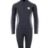 Two Bare Feet Junior Perspective Half Zip 2.5mm Wetsuit Jacket And Shorts Set (Black/Grey)