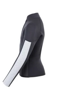 Two Bare Feet Junior Perspective Half Zip 2.5mm Wetsuit Jacket (Black/Grey/Grey) -Diving Adventure kids prespective half zip jacket black grey grey 3