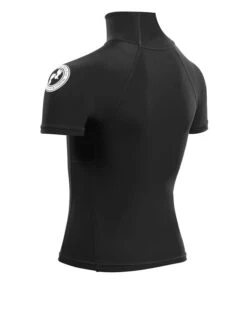 Two Bare Feet Junior "Logo" Short Sleeve Rash Vest (Black) 11 Two Bare Feet Junior "Logo" Short Sleeve Rash Vest (Black) -Diving Adventure kids short sleeve black 4