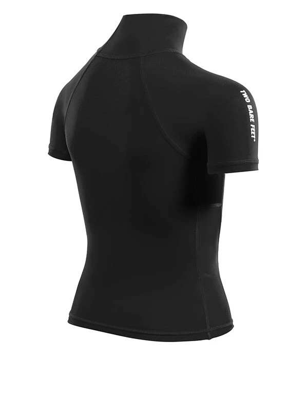 Two Bare Feet Junior "Logo" Short Sleeve Rash Vest (Black) 6 Two Bare Feet Junior "Logo" Short Sleeve Rash Vest (Black) - Image 6