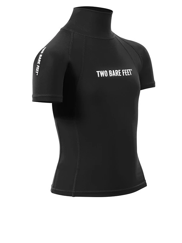 Two Bare Feet Junior "Logo" Short Sleeve Rash Vest (Black) 8 Two Bare Feet Junior "Logo" Short Sleeve Rash Vest (Black) - Image 8