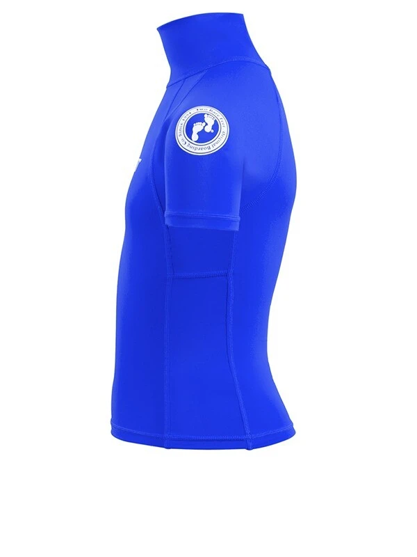 Two Bare Feet Junior "Logo" Short Sleeve Rash Vest (Blue) 3 Two Bare Feet Junior "Logo" Short Sleeve Rash Vest (Blue) - Image 3