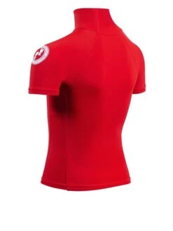 Two Bare Feet Junior "Logo" Short Sleeve Rash Vest (Red) -Diving Adventure kids short sleeve red 4