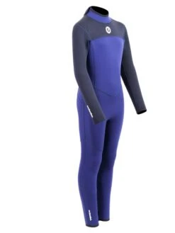 Two Bare Feet Thunderclap 5/4mm Junior Winter Wetsuit (Navy) -Diving Adventure kids thunderclap full 4.3 wetsuit navy 8