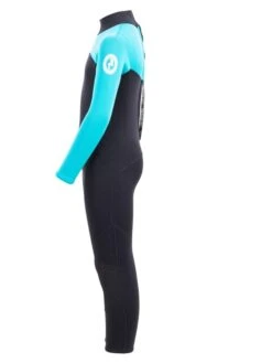 Two Bare Feet Thunderclap 2.5mm Junior Wetsuit (Aqua / Black) -Diving Adventure kids thunderclap full wetsuit aqua 3