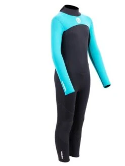 Two Bare Feet Thunderclap 2.5mm Junior Wetsuit (Aqua / Black) -Diving Adventure kids thunderclap full wetsuit aqua 8