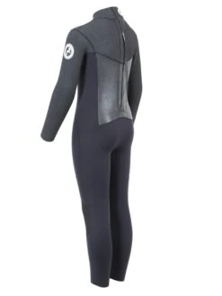 Two Bare Feet Thunderclap Pro 5/4mm Junior Winter Wetsuit (Black / Dark Grey) -Diving Adventure kids thunderclap pro dark grey 4 9 1