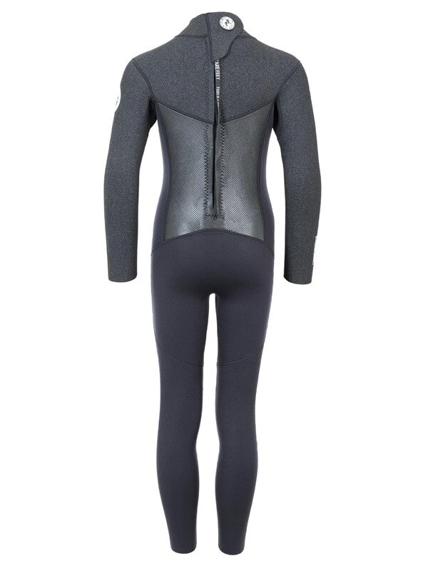 Two Bare Feet Thunderclap Pro 4/3mm Junior Winter Wetsuit (Black / Dark Grey) - Image 5