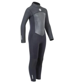 Two Bare Feet Thunderclap Pro 3/2mm Junior Wetsuit (Black / Dark Grey) -Diving Adventure kids thunderclap pro dark grey 8